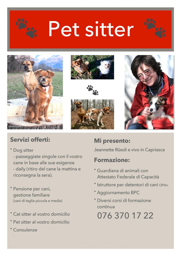 PET SITTER ITALIANO