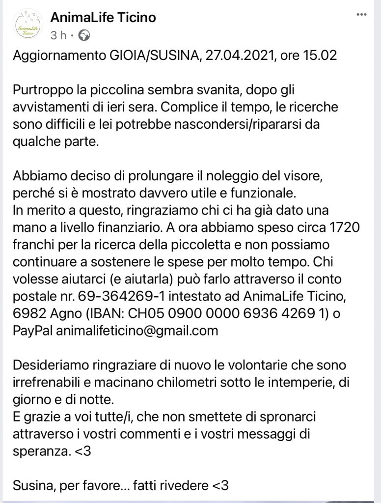 Gioia smarrita